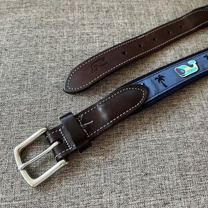 Vineyard Vines Canvas & Leather Belt